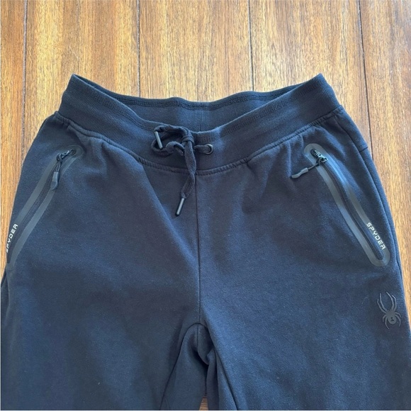 Spyder Active Men’s ProWeb Sweatpants Joggers/Tapered Leg Black  ~ Size Medium - Picture 4 of 9